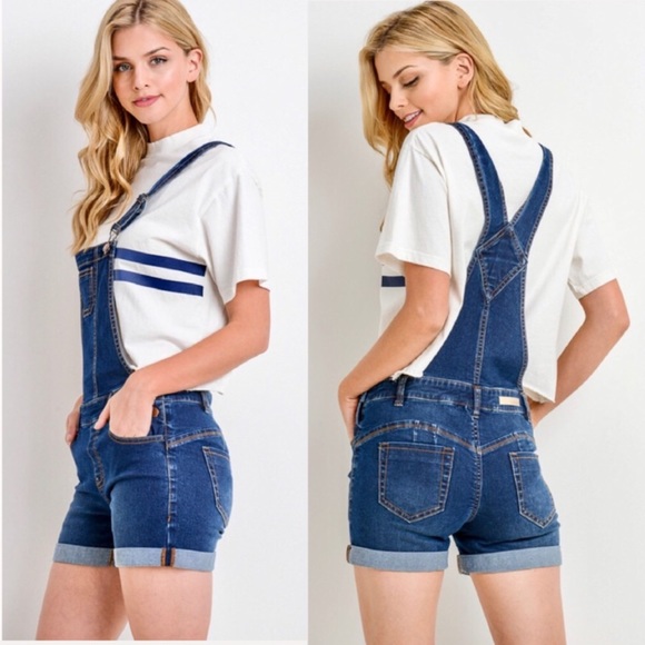 "Jessy" Push-Up Denim Shortall - Picture 2 of 5